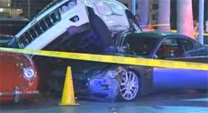 Peperdure aanrijding op parkeerplaats van hotel