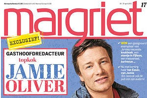 Jamie Oliver maakt blad Margriet