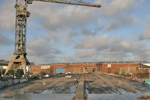 Kraan op NDSM-terrein Amsterdam wordt designhotel