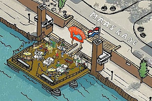 Pop-up restaurant aan de Maas