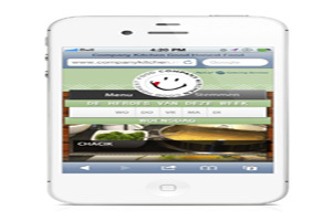 Mobiel invloed uitoefenen op menu Company Kitchen