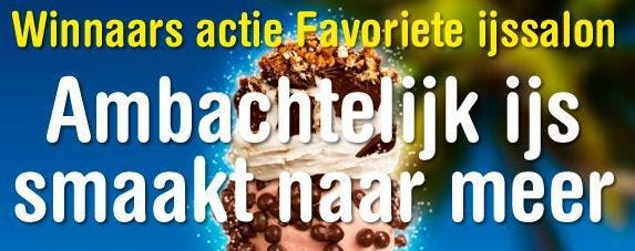 Favoriete ijssalons bekend