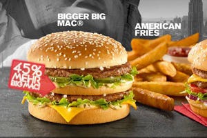 Big Mac in Duitsland nog groter