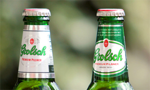 Lichtere kroonkurk op Grolsch-fles