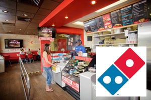 Eerste vestiging Domino's Pizza in hotel Worldhotel Wings