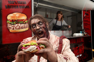 Foodtruck serveert hersenhamburgers