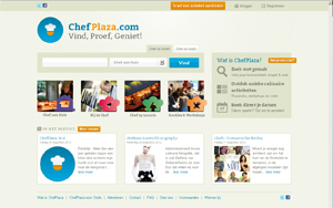 Site voor koks die kookdiensten aanbieden aan huis