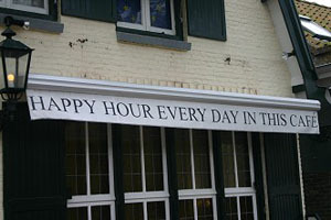 CU noemt schrappen happy hours loos gebaar
