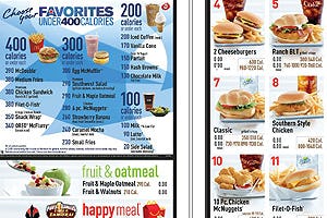 McDonald's meldt calorieën op menuborden in VS