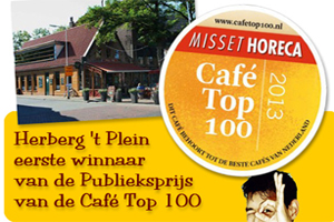 Herberg 't Plein wint eerste Café Top 100 Publieksprijs