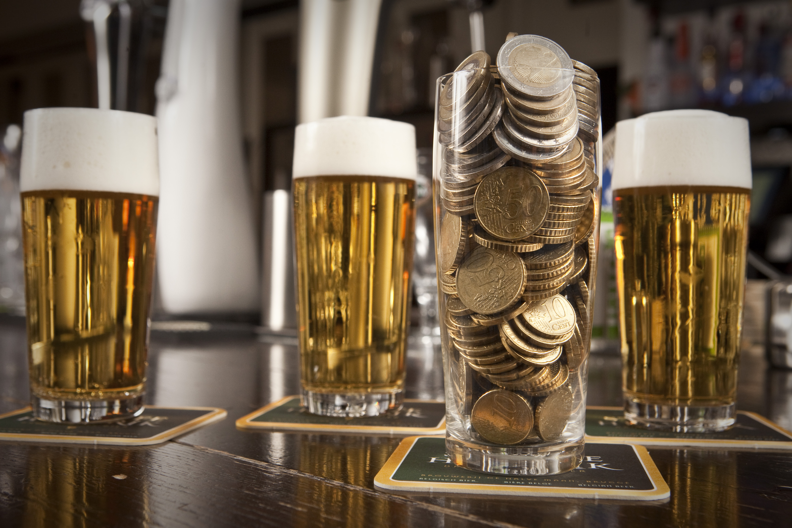 Prijsverschillen fluitje bier en kop koffie zeer divers