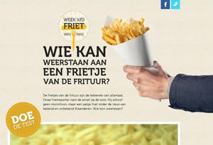 Belgische frietweek gaat maandag van start