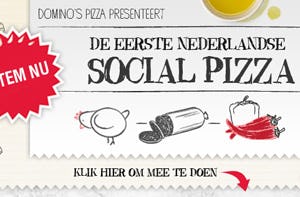 Domino's bouwt 'social pizza' met gasten