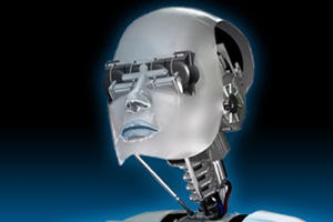 Robot achter de bar in Duits café