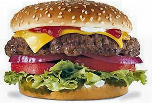 Cafetaria zet hamburgers medewerkers op de kaart