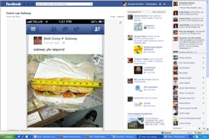 Te korte Subway-broodjes hit op Facebook