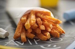 Oranje frites voor verjaardag Koningin