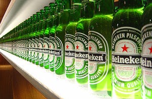 Omzet en winst Heineken in 2012 omhoog