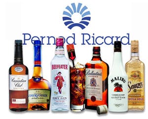 Lastig eerste kwartaal voor Pernod Ricard