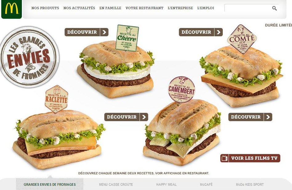 Fransen massaal aan fastfood