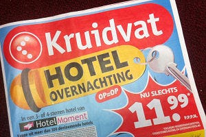 Kruidvat stunt weer met hotelvoucher van 11,99 euro