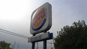 Burger King minder in trek