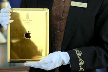 Hotel biedt gast gouden iPad
