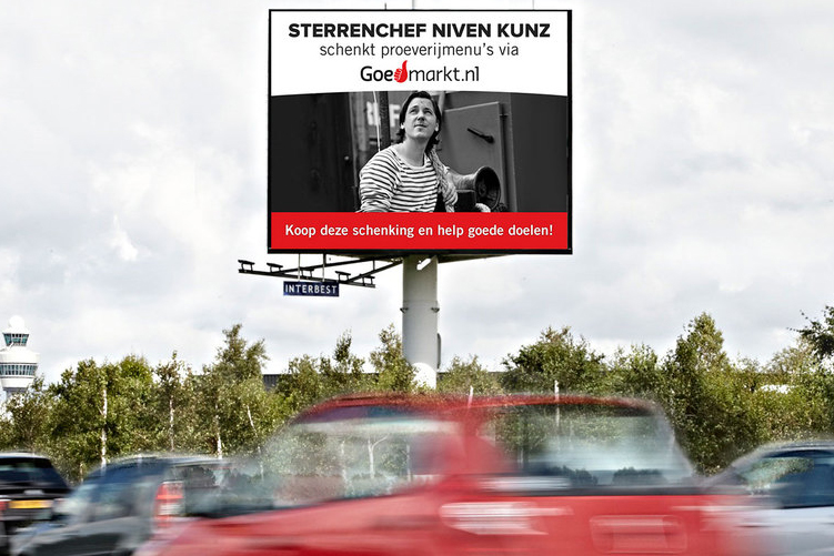 Horeca steunt goede doelen via snelwegmasten