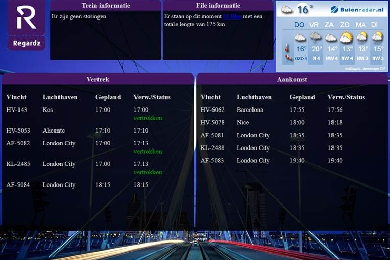 Live vluchtinformatie in Airport Hotel Rotterdam