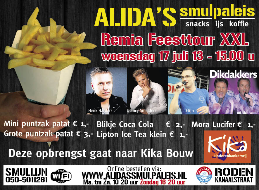 Opbrengst 'Altijd een Feest Tour' naar goed doel