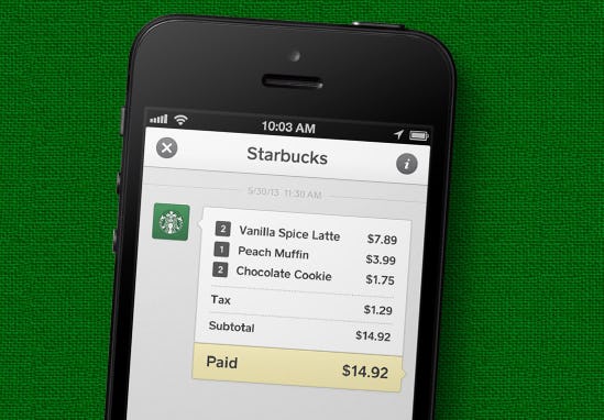 Mobiele betalingen Starbucks groeit in VS naar 10 procent