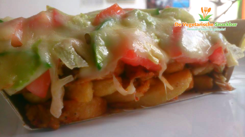 Vegetarische Snackbar introduceert vleesloze Kapsalon