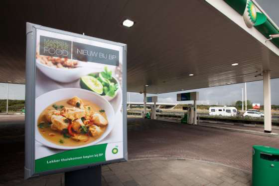Kant en klare maaltijden bij tankstation BP