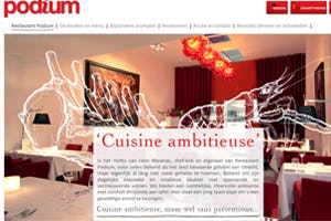 website restaurant Culinair Podium