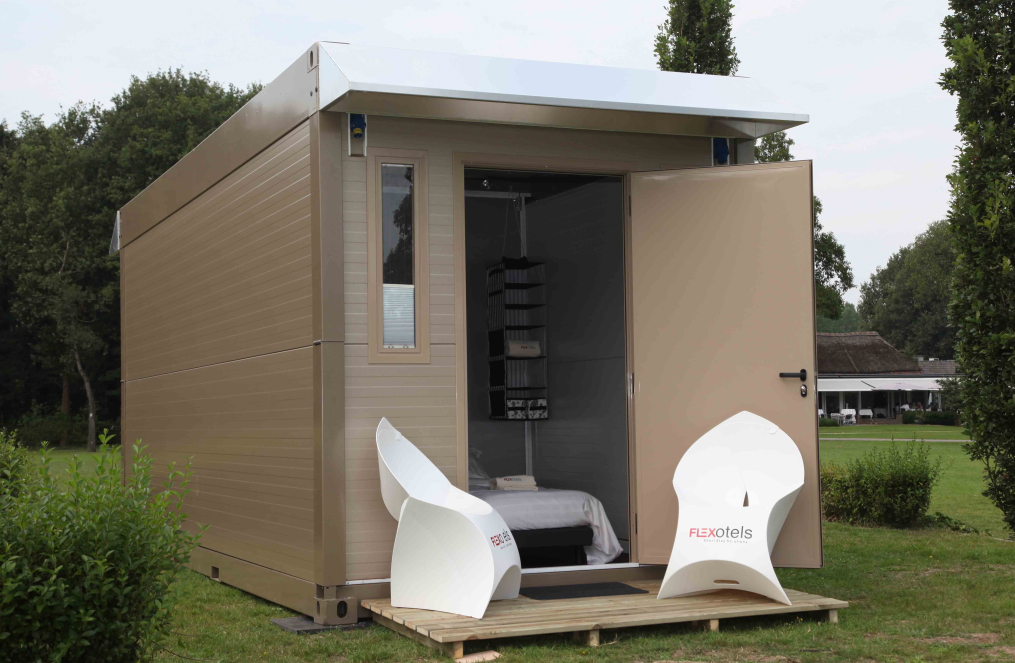 Opvouwbare hotelkamers van Flexotels naar VS