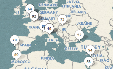 Place Pins koppelt op Pinterest bedrijven aan wereldkaart