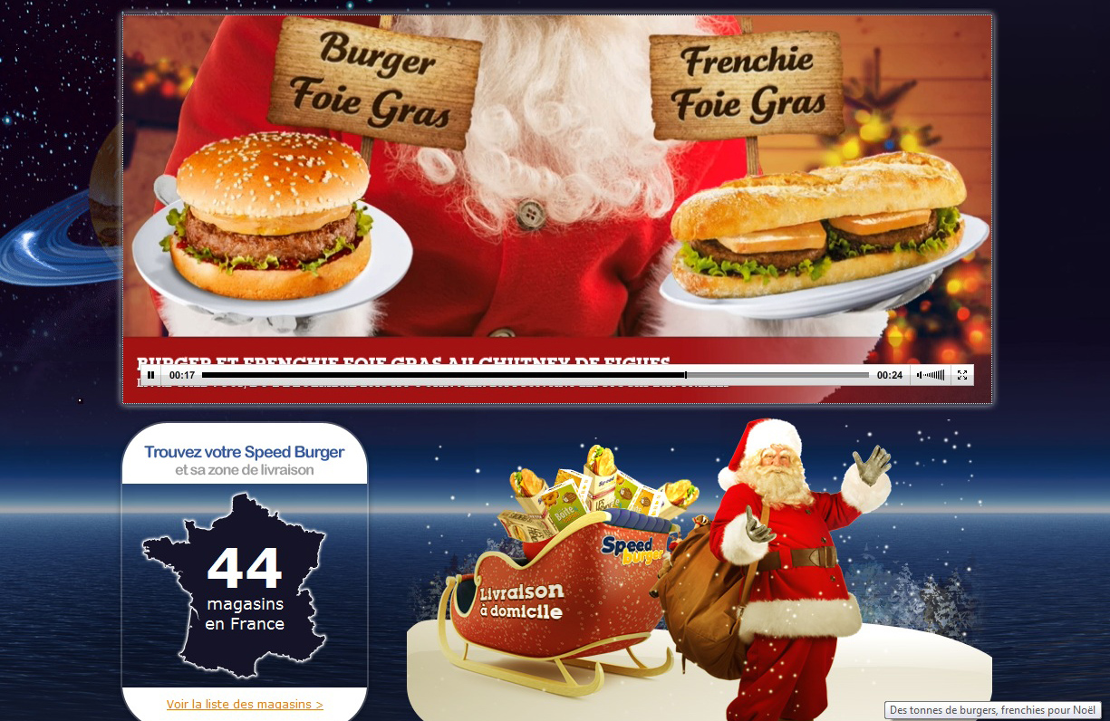 Hamburger met foie gras voor Kerst