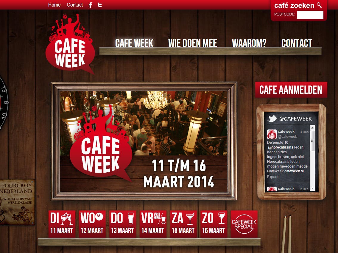 Caféweek gaat negativisme natte sector te lijf