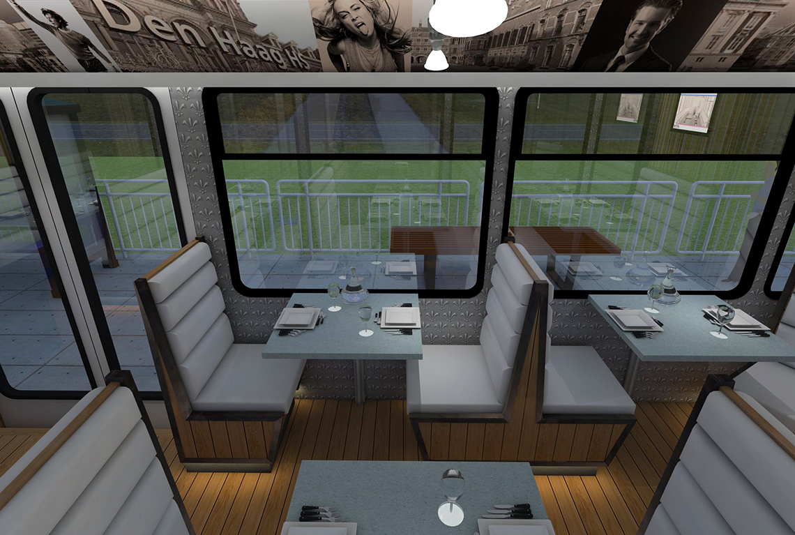 Eerste rijdend tramrestaurant naar Nederland