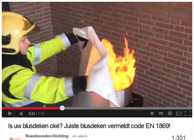 Niet alle blusdekens veilig bij olie- en vetbranden