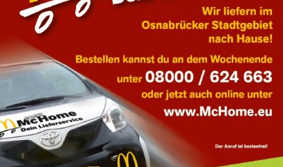 McDonald's Osnabrück eerste met bezorgdienst in Duitsland