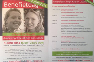 Fooienactie voor stichting 'Vind Kris en Lisanne