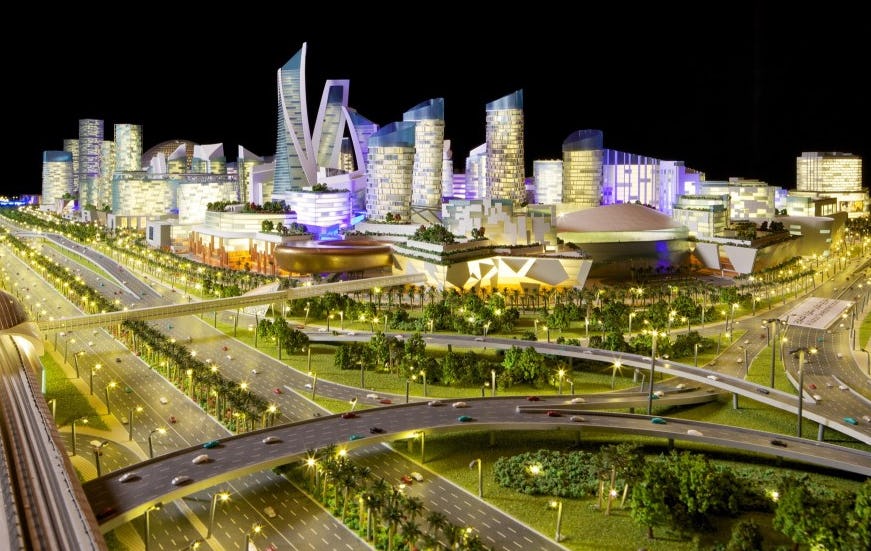 Dubai wil 100 hotels in overdekte stad
