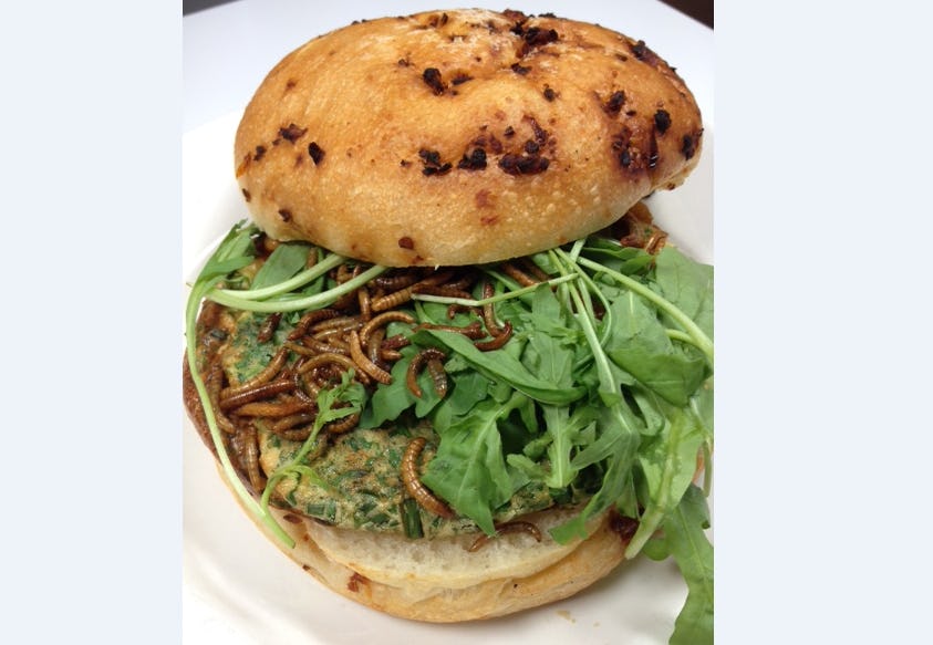 La Place serveert broodje meelworm op Lowlands