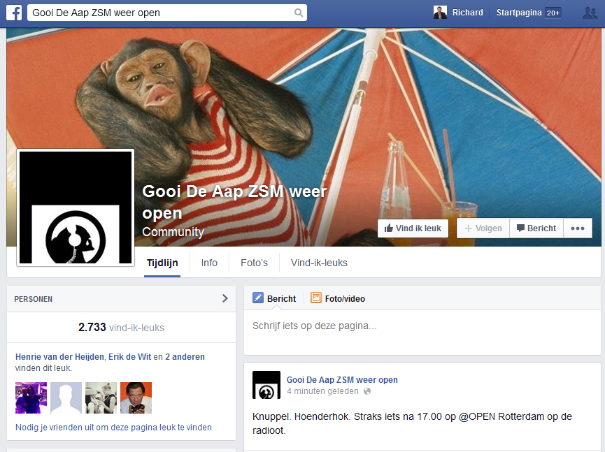 Facebook-actie om gesloten topcafé De Witte Aap