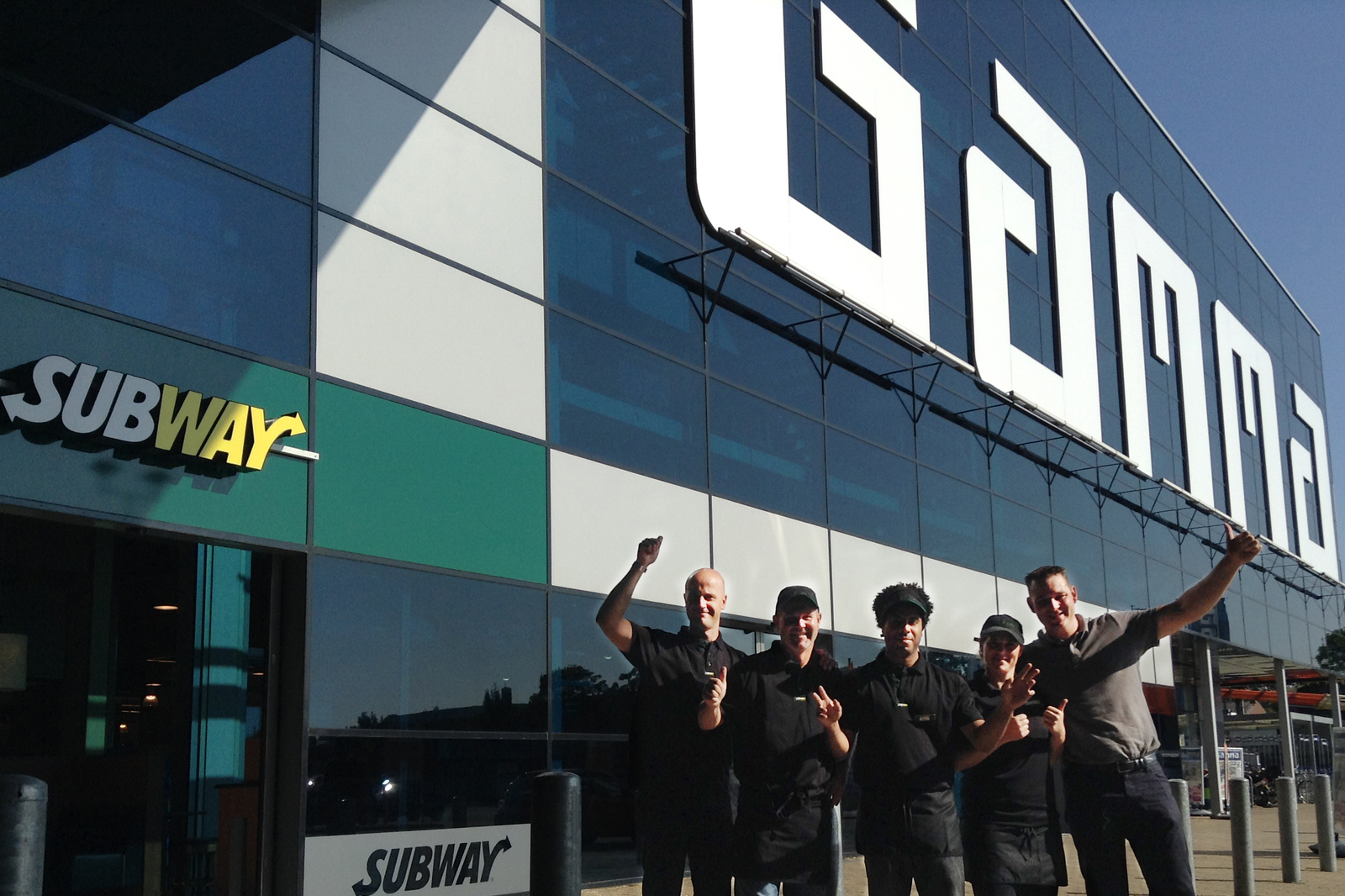 Eerste Subway in bouwmarkt