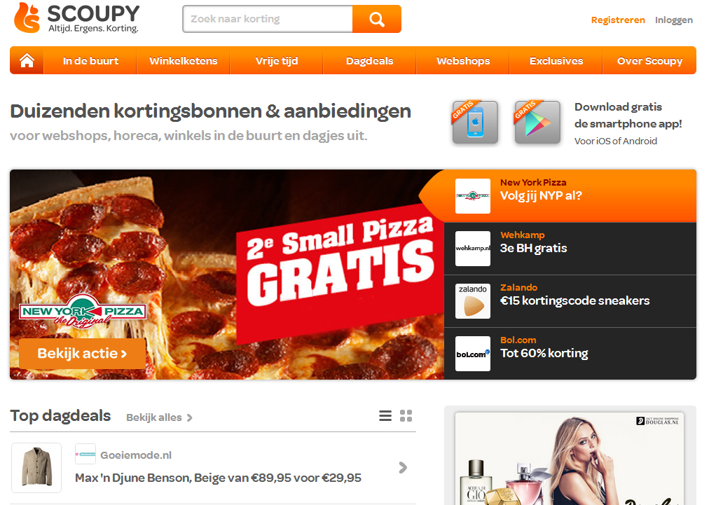 Kapitaalinjectie voor kortingsapp Scoupy