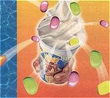 Romig softijs-snoepje