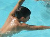 Zwembad op caféterras