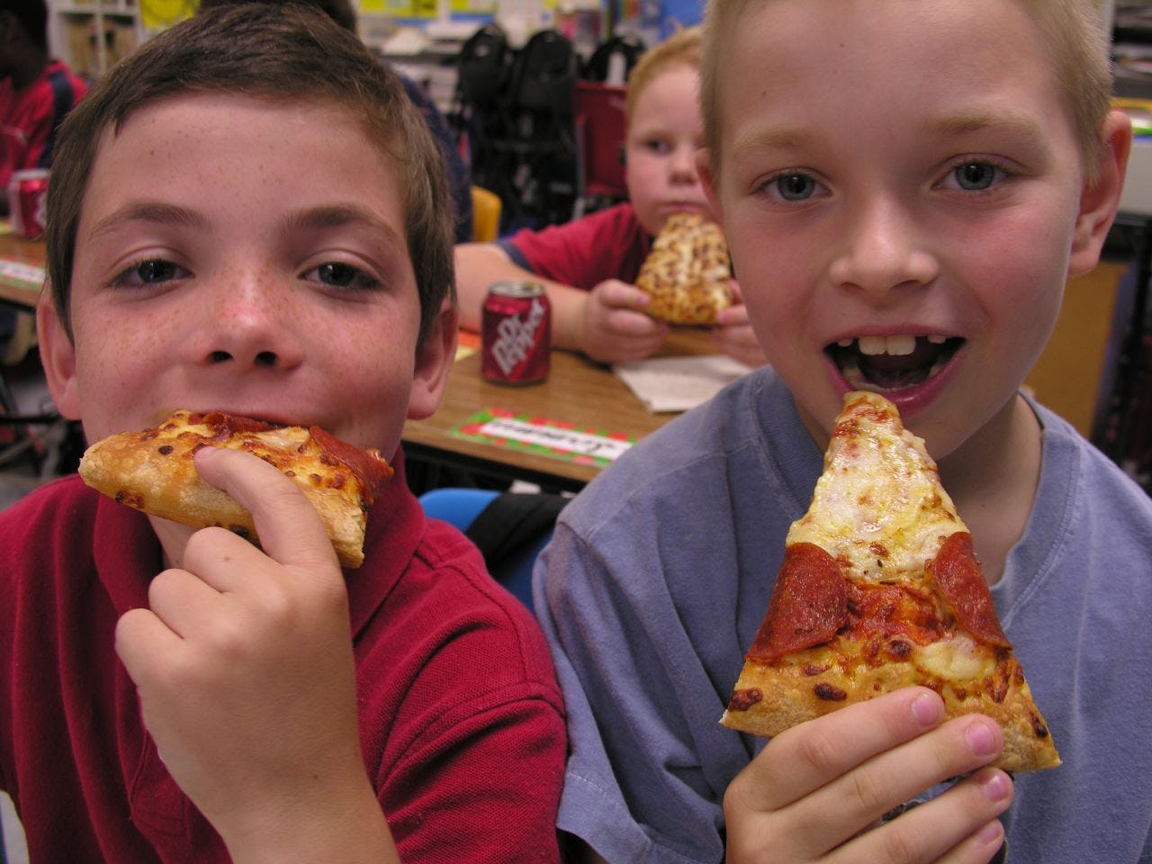 Gezonde pizza op scholen
